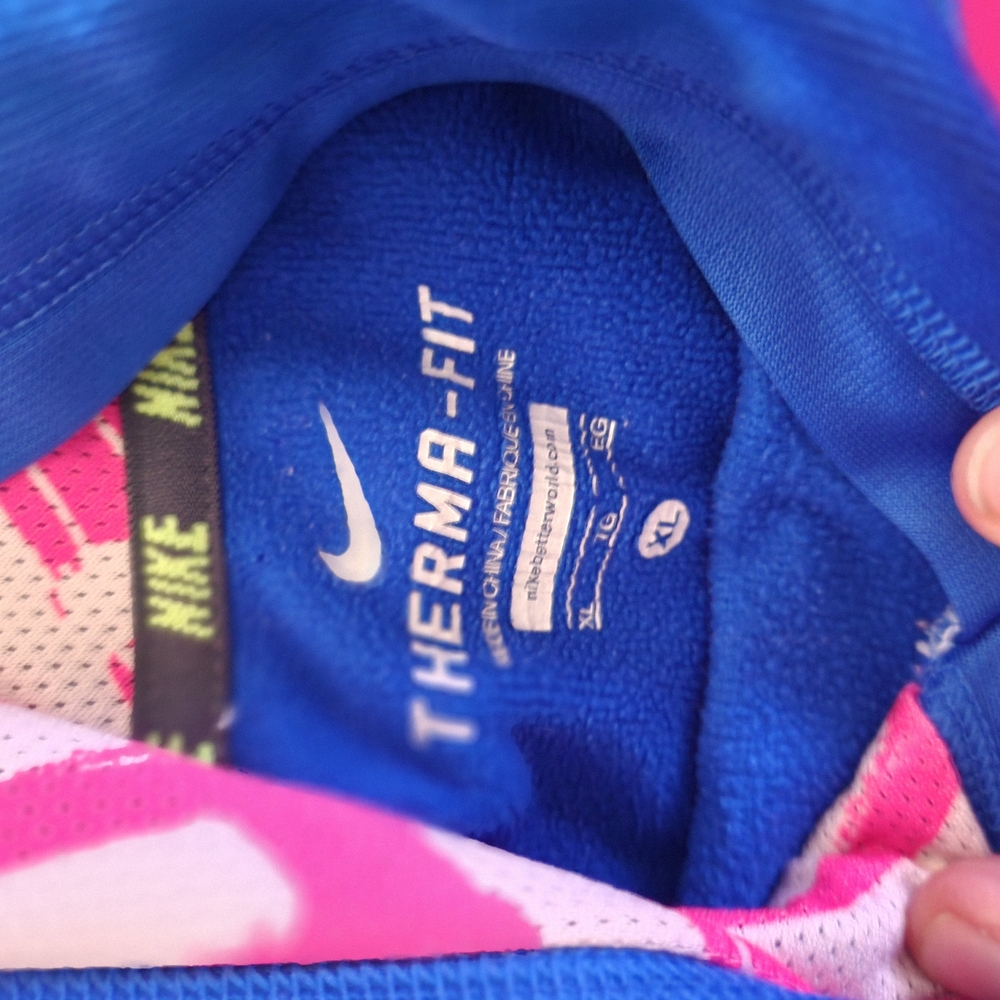 Nike Therma-Fit Blue and Pink Jacket